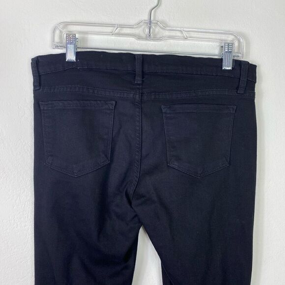 Kancan Naya Black Ripped Knee Distressed Denim Mid Rise Super Skinny Jeans 29 - Picture 6 of 8